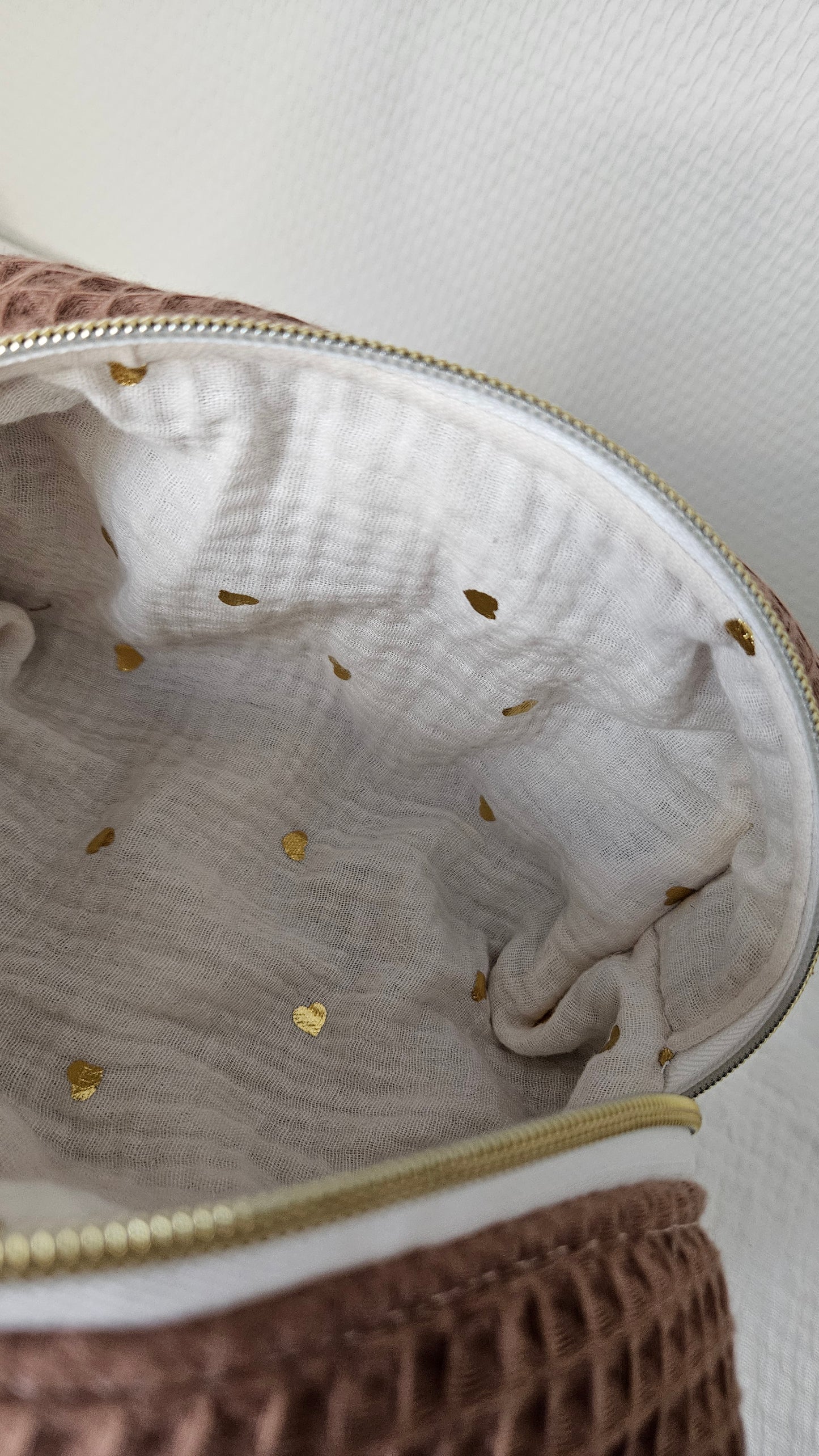 Trousse à maquillage châtaigne