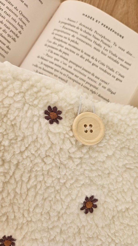Pochette à livre fleurs