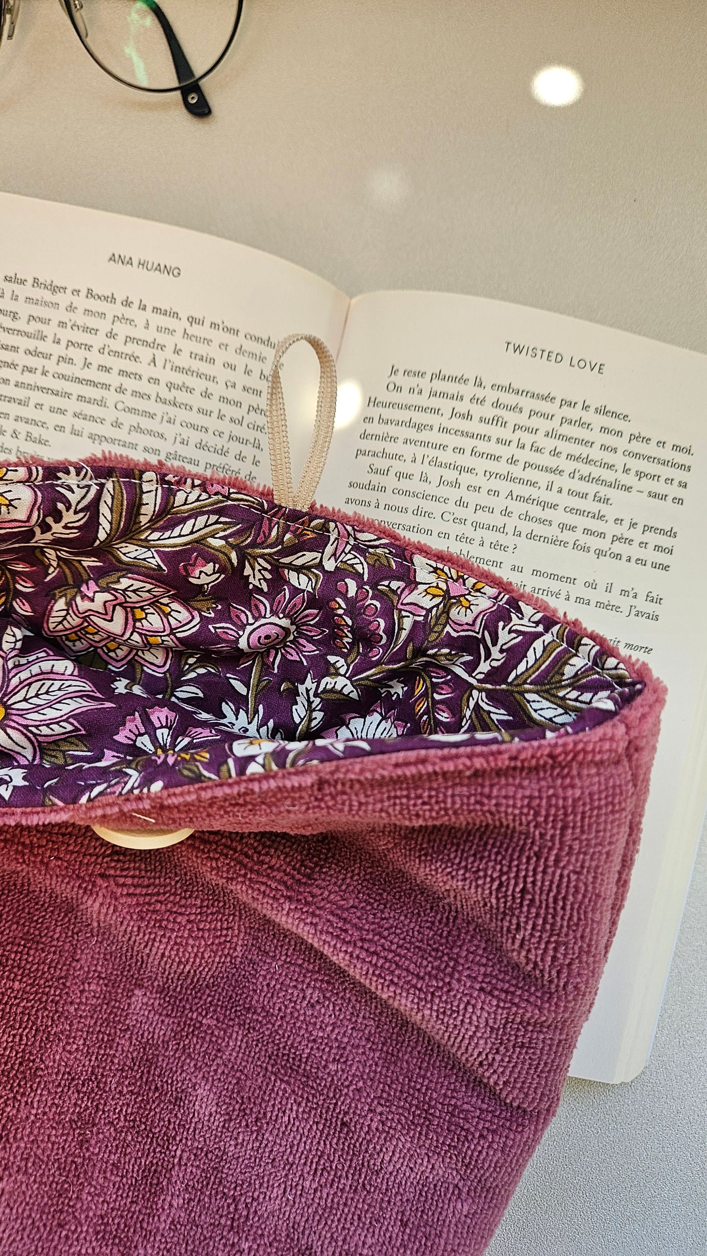 Pochette à livre Violette